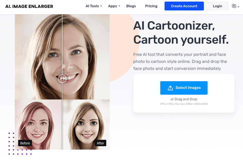 Cartoonizer By Imglarger Experts Review 2024: Features & Tools