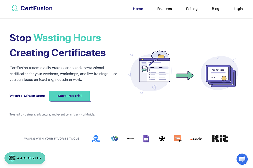 certfusion free certificate maker