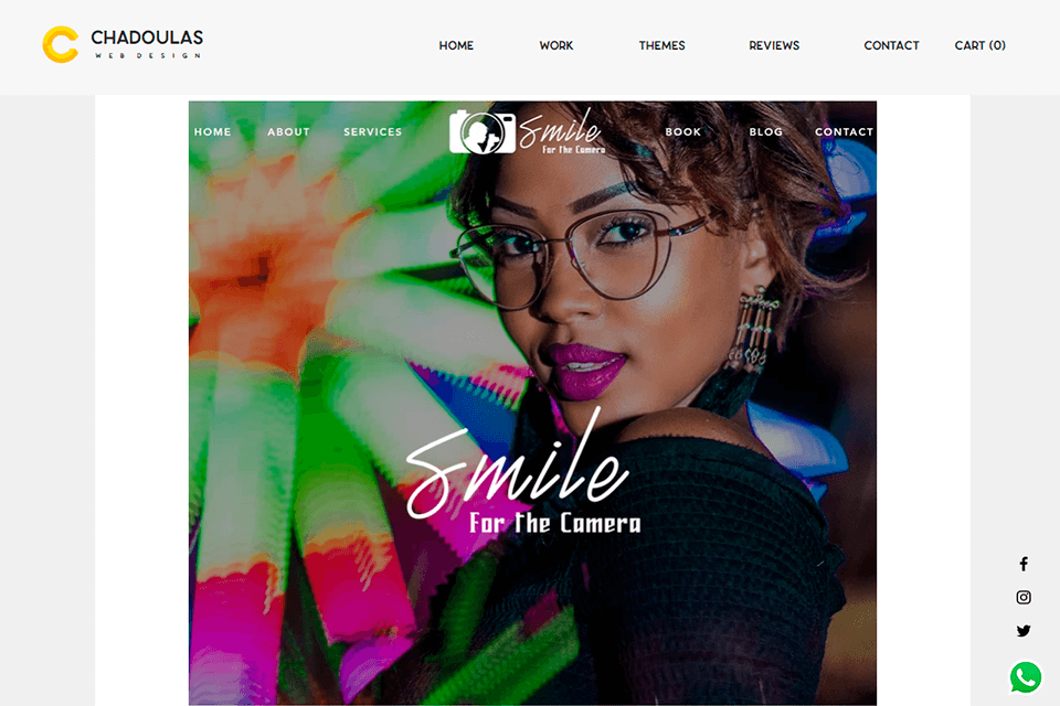 chadoulas website design example