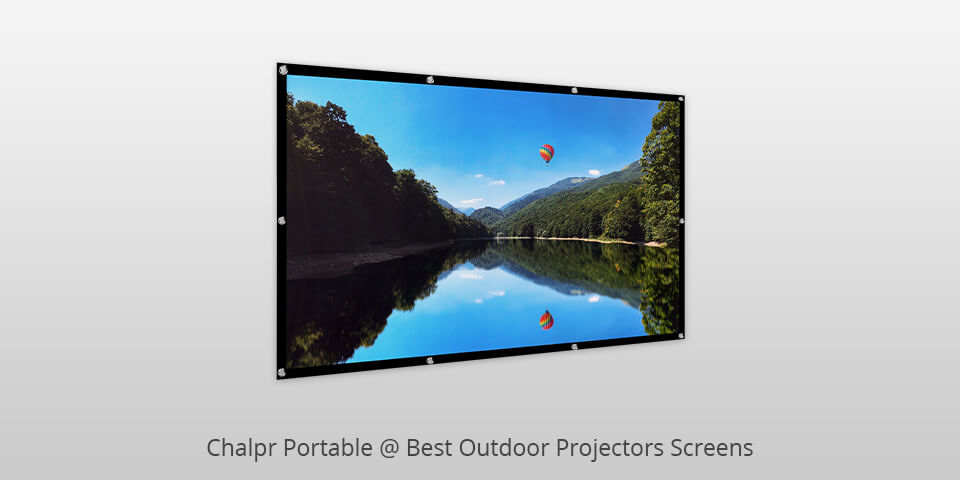 chalpr portable outdoor projector screen