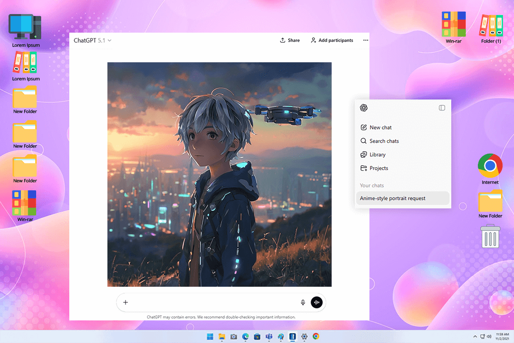 chatgpt ai anime generator tool