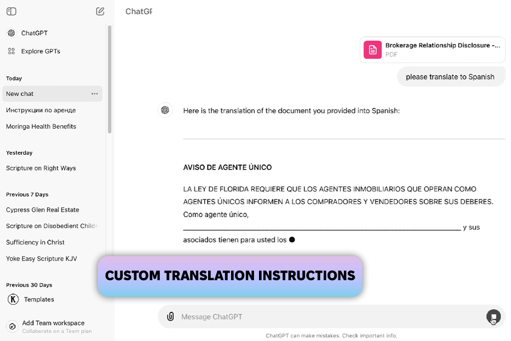 chatgpt interface