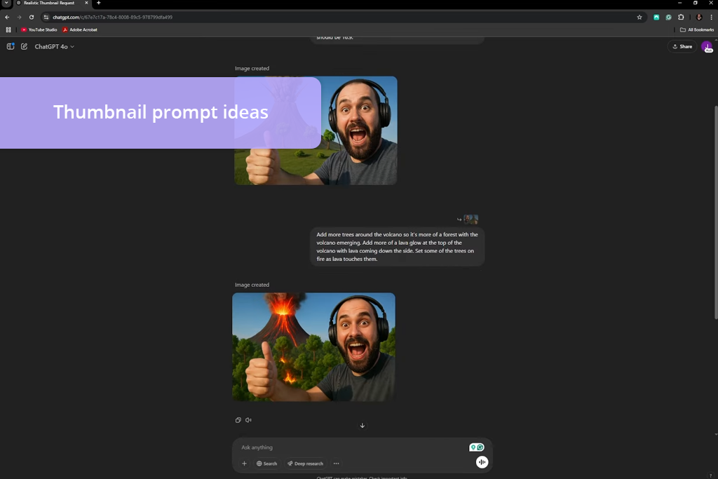 chatgpt thumbnail prompt generator