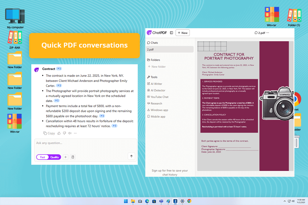 chatpdf ai document analysis tool