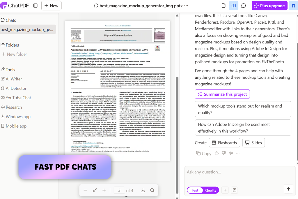 chatpdf ai document reader