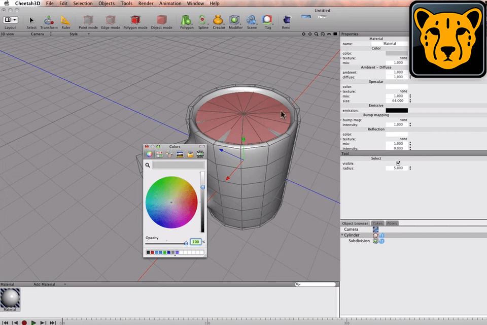 cheetah 3d interface