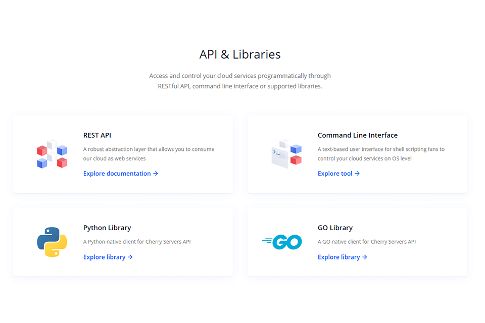 cherry servers integrations