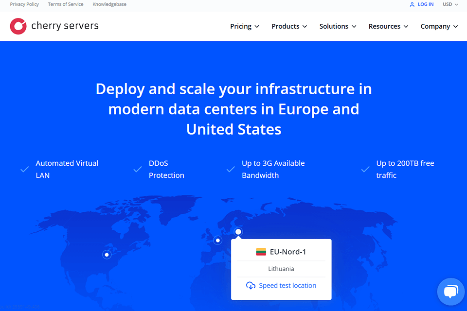cherry servers interface