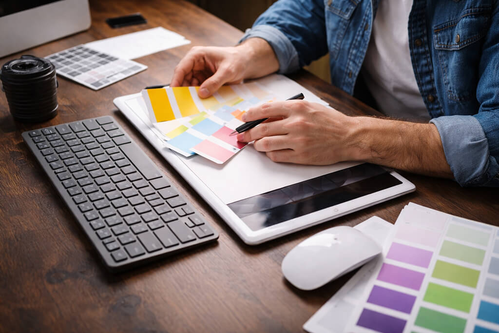 choose the color for print production