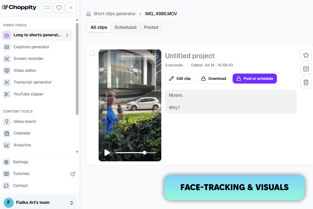 choppity interface