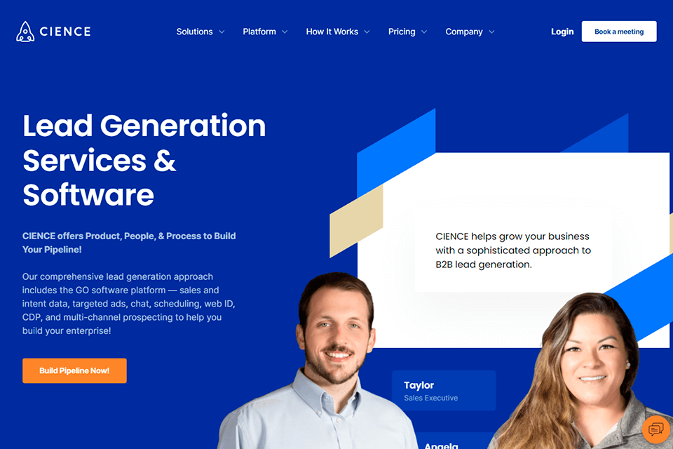 cience technologies lead generation company interface