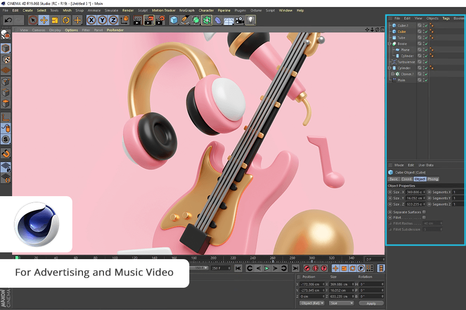 cinema 4d motion graphics