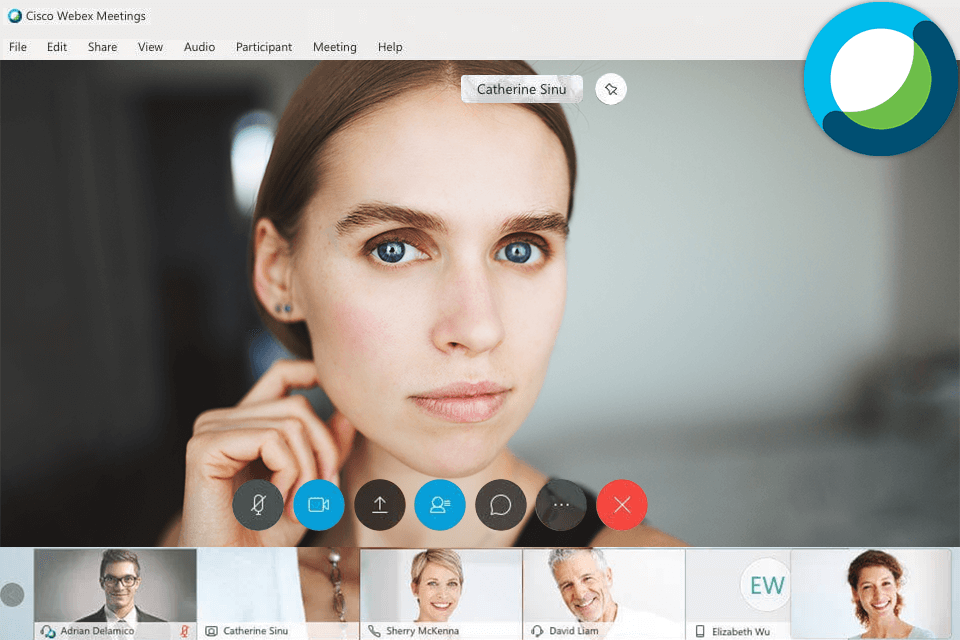 cisco webex meetings interface