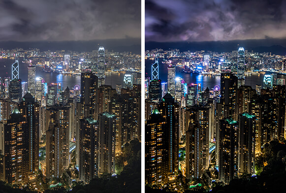 ค่าที่ตั้งไว้ล่วงหน้าของเมือง lightroom