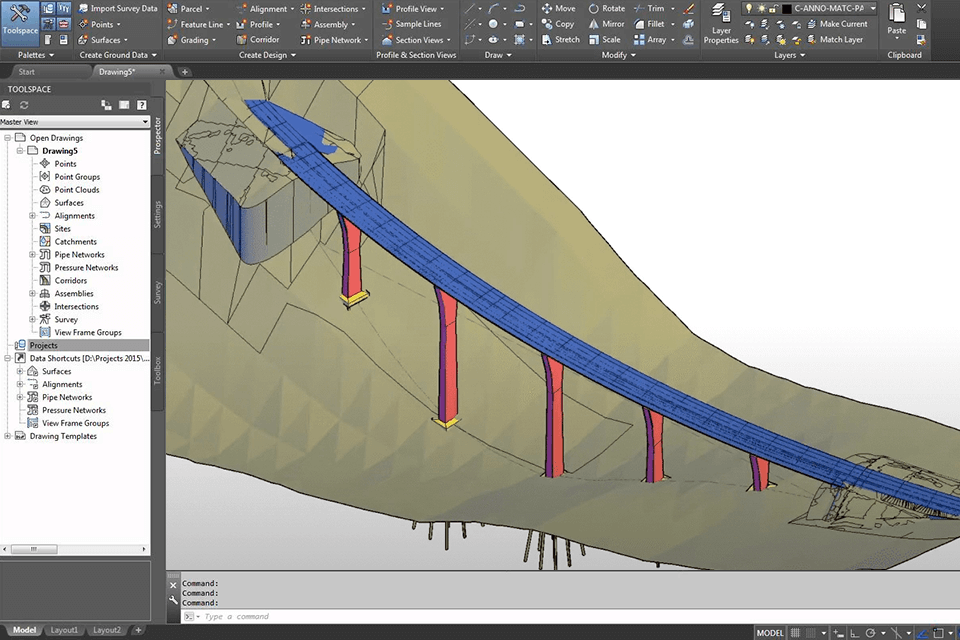 بديل Civil3d microstation