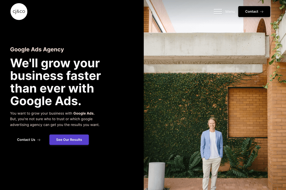 cj and co advertising agency website