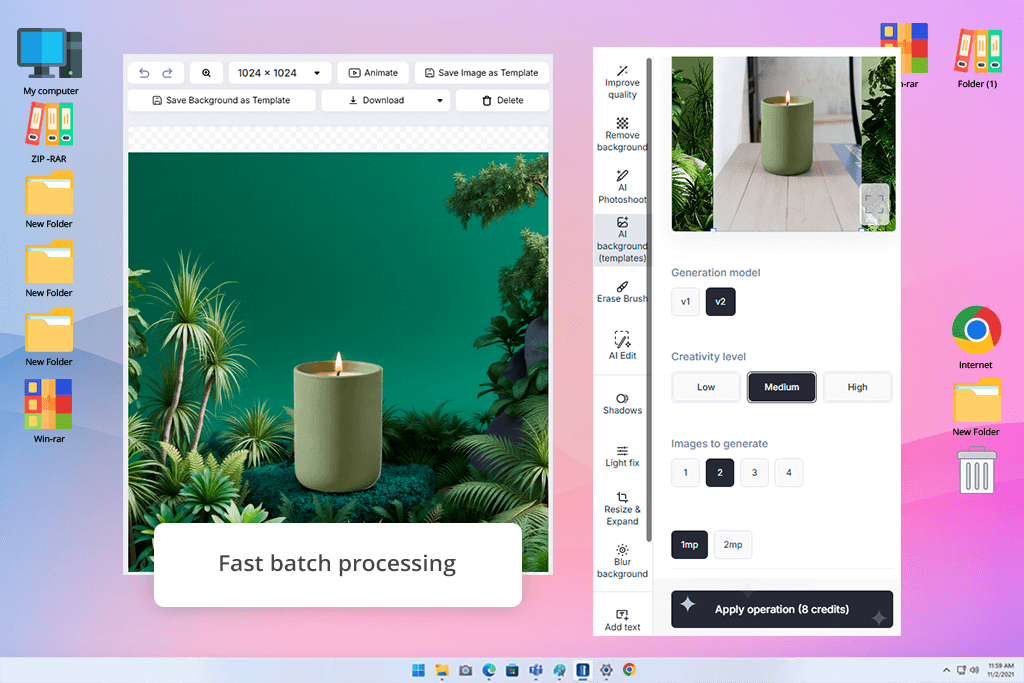 claid ai product photo generator