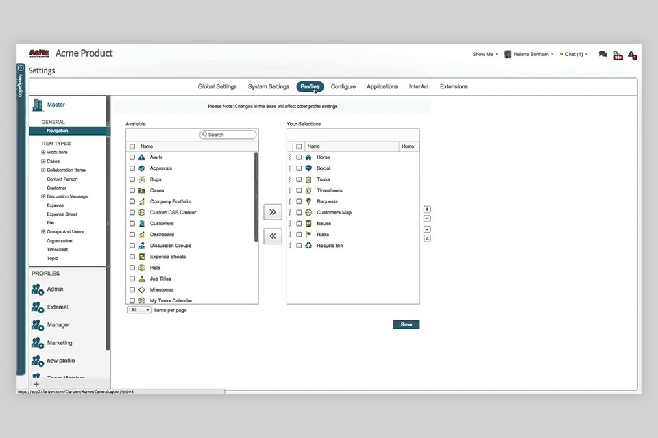 clarizen zoho alternative interface