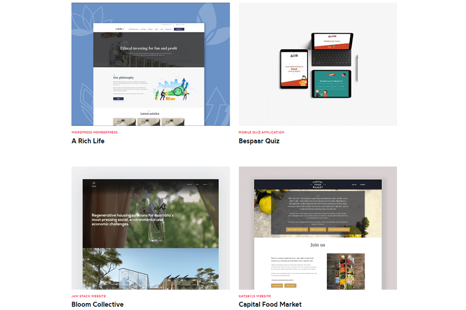 clean commit web design
