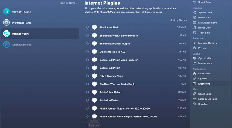 cleanmymac x interface