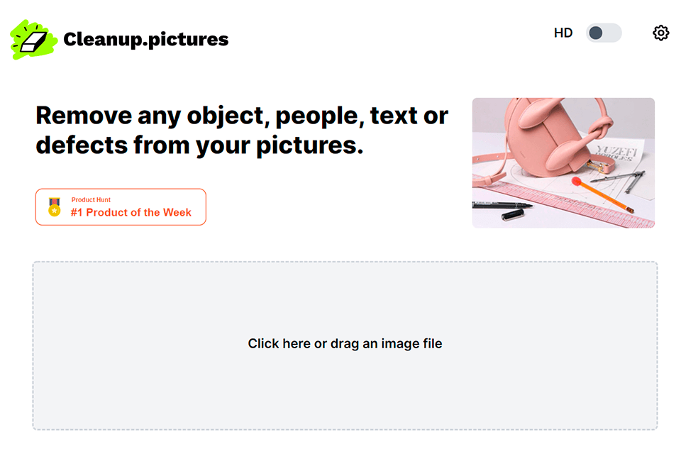 cleanup pictures interface