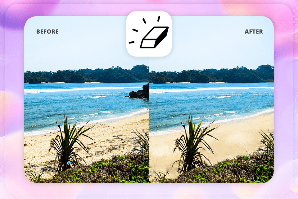 oppryddingsbilder-appen til remove objectfra fotogrensesnitt
