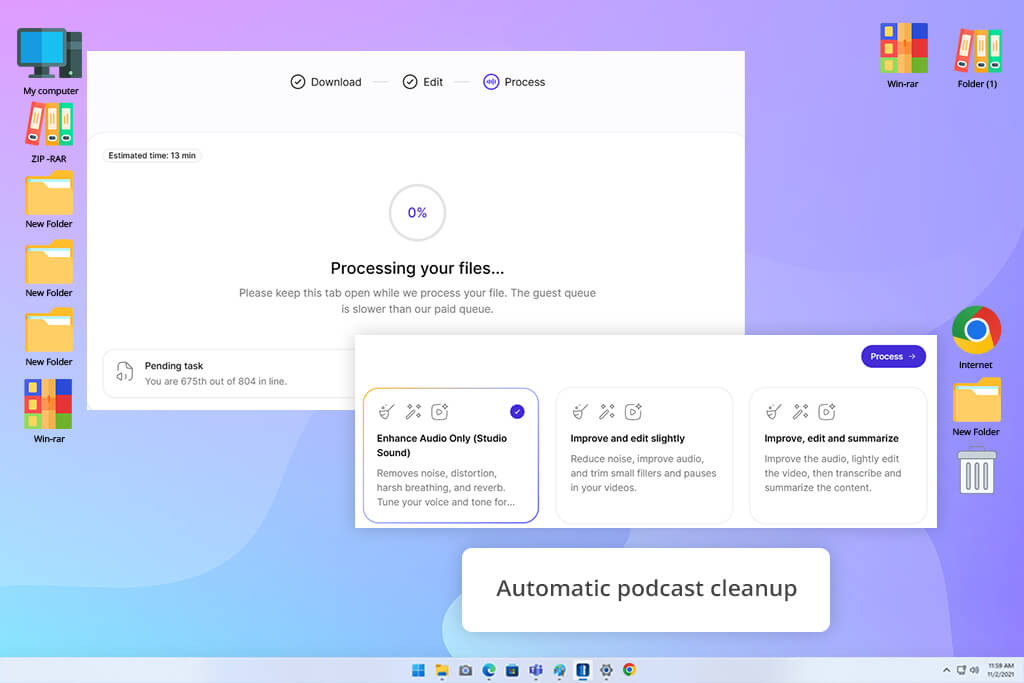 cleanvoice ai background noise remover