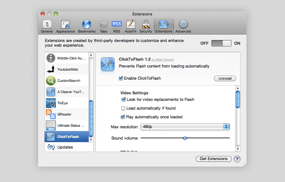 click to flash download interface