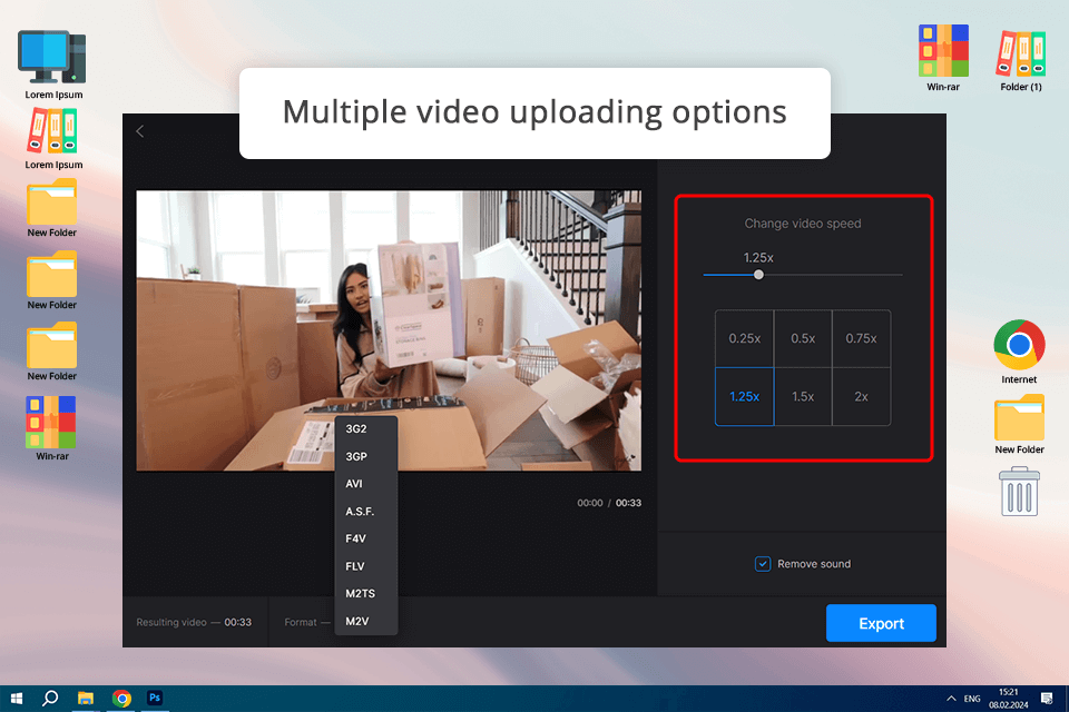 clideo online video speed changer
