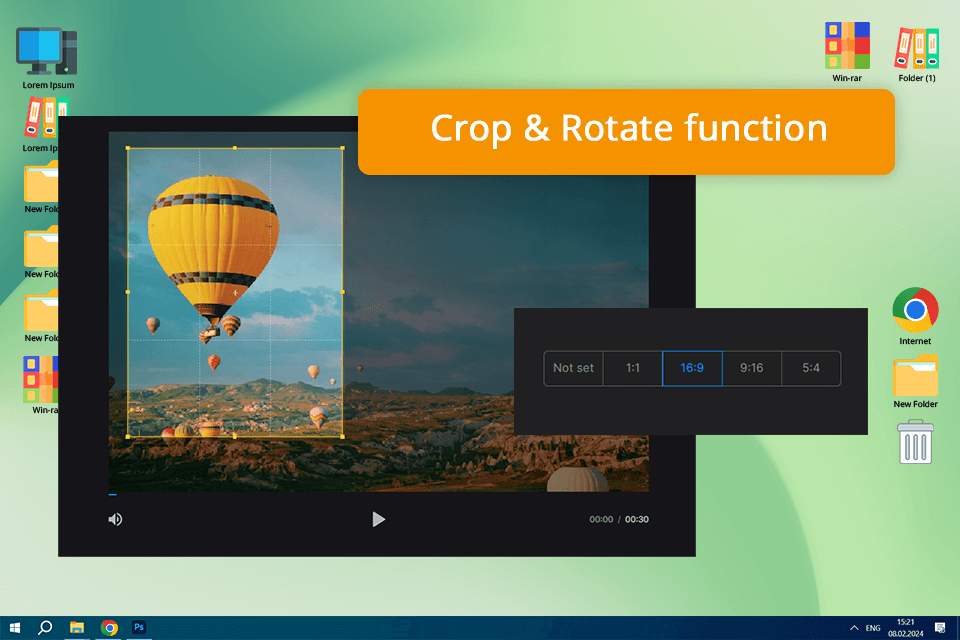 clideo video cropping software