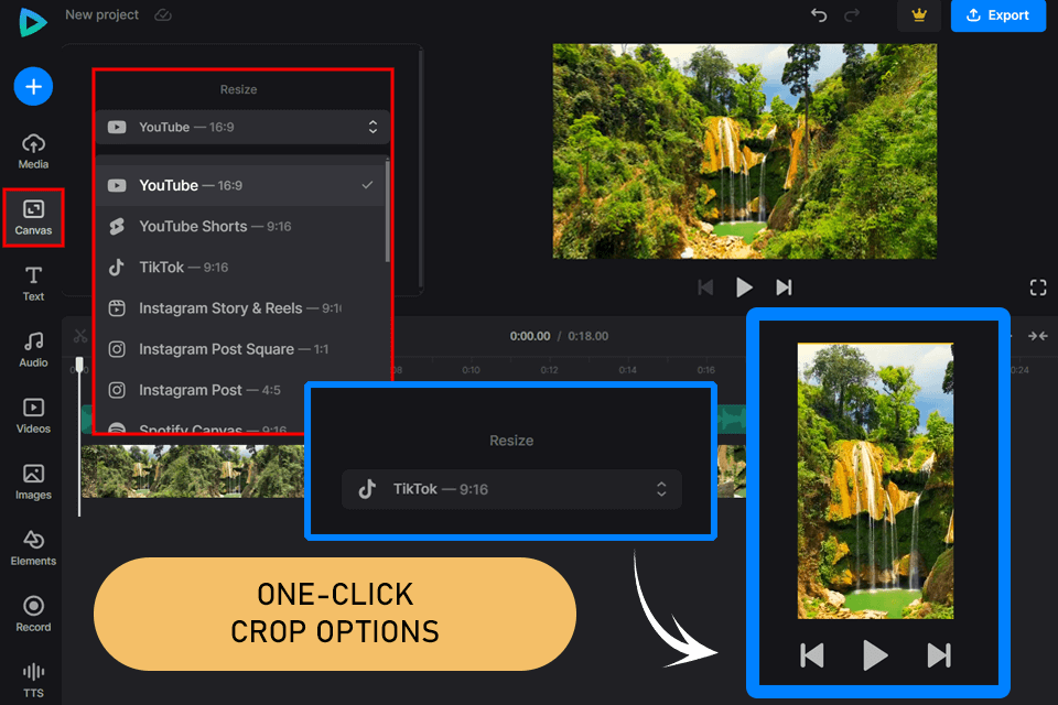 clideo video resizer app