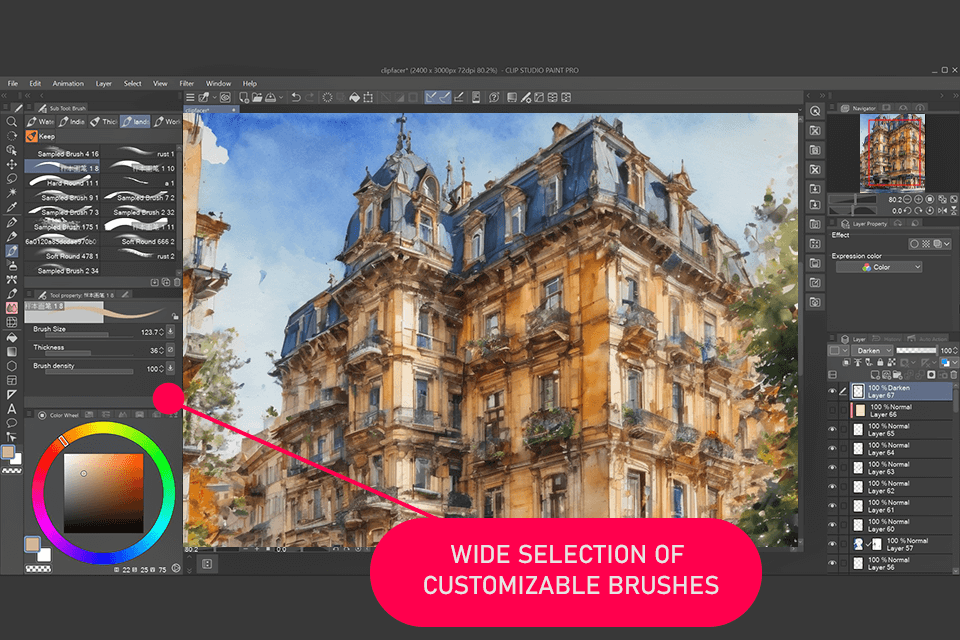 clip studio paint screen
