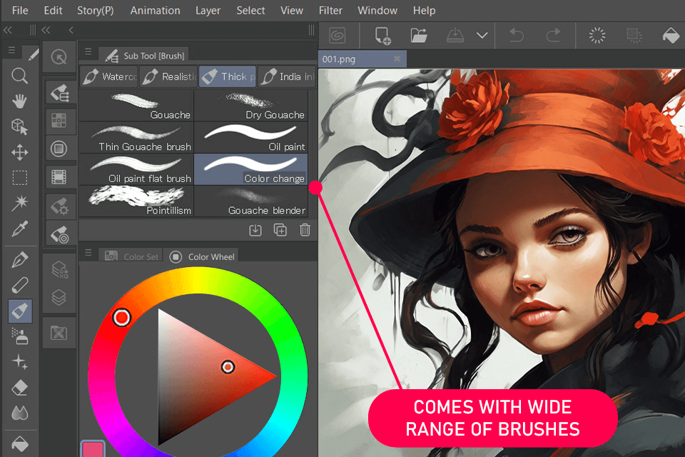 clip studio paint interface