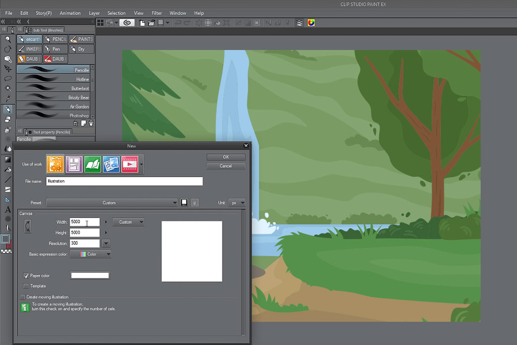 clip studio rebelle alternative interface