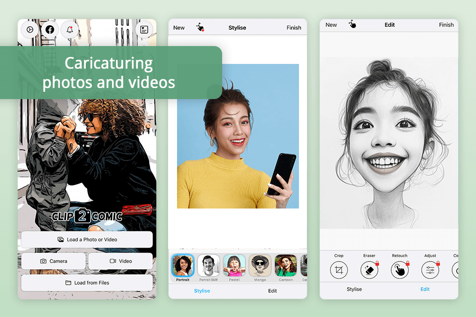 clip2comic turn a picture into a caricature app