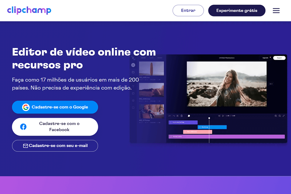 site da clipchamp