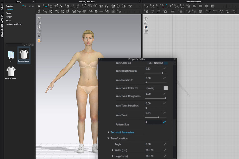 clo 3d fashion adjust avatar size