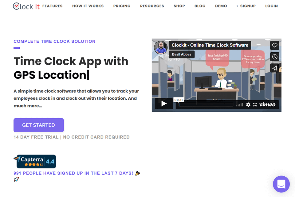 clockit interface