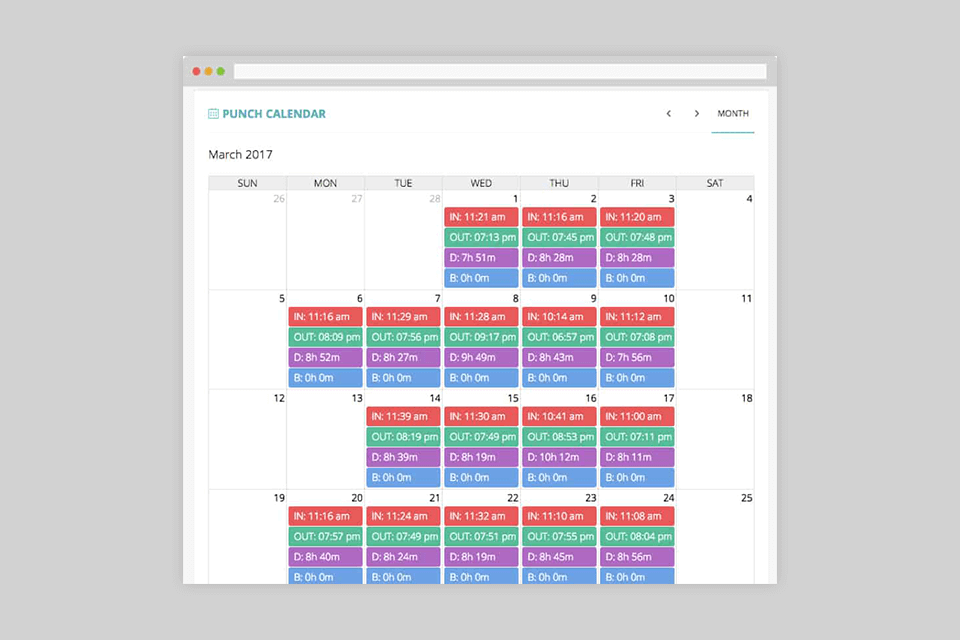 clockit semiautomatic time card calculator