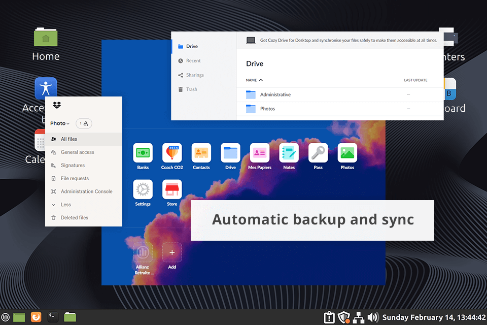 cloud storage for linux cozy