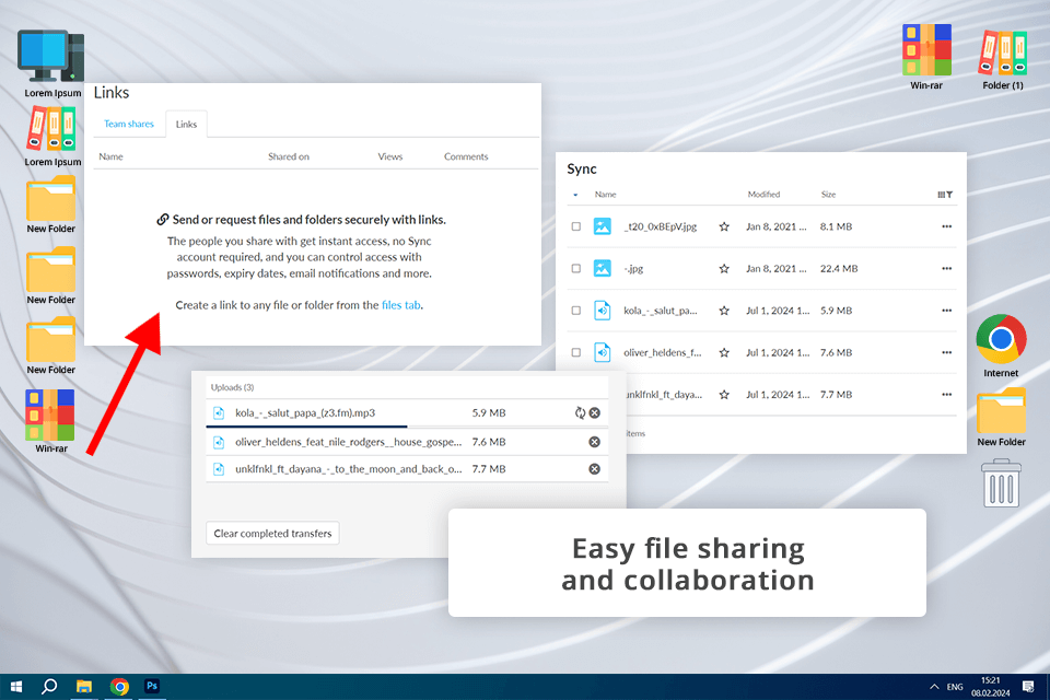 cloud storage for music sync