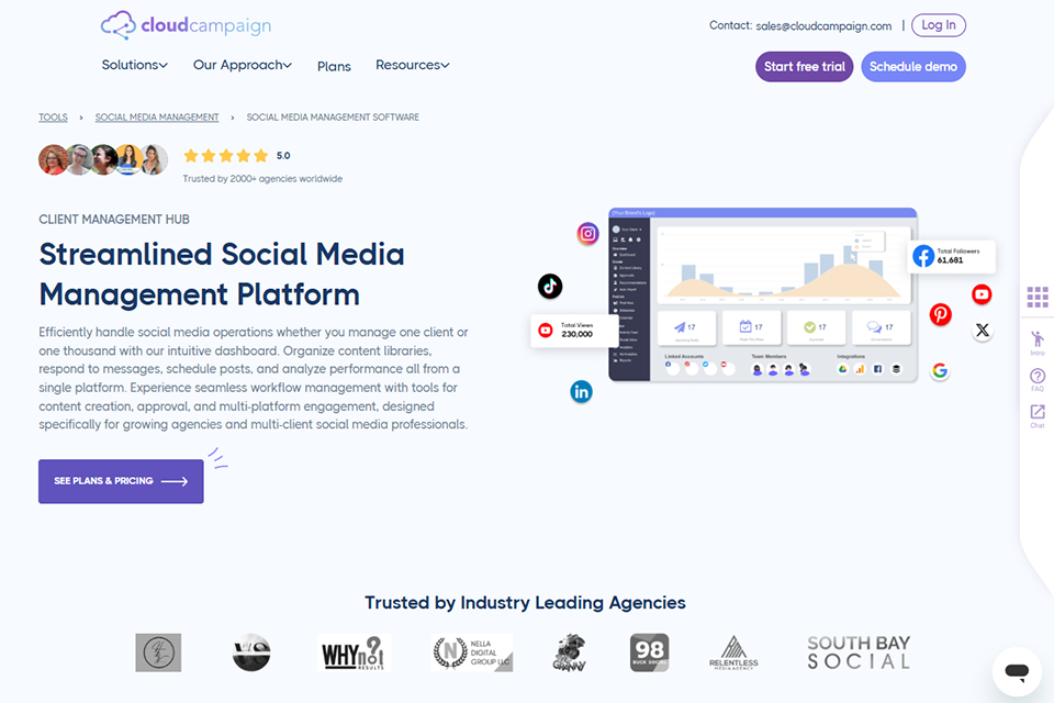 cloudcampaign social media management tool
