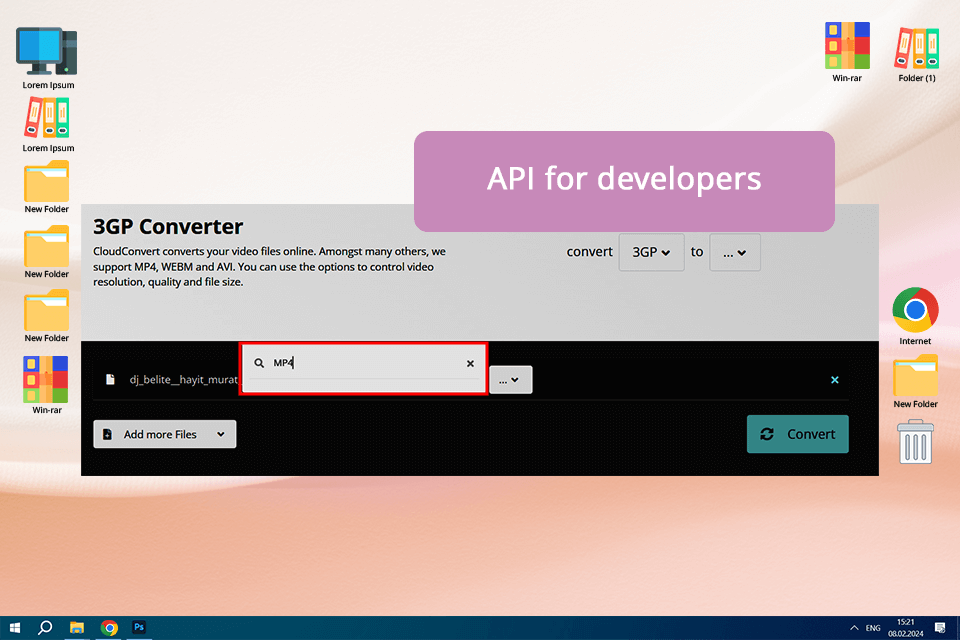 cloudconvert 3gp to mp4 converter
