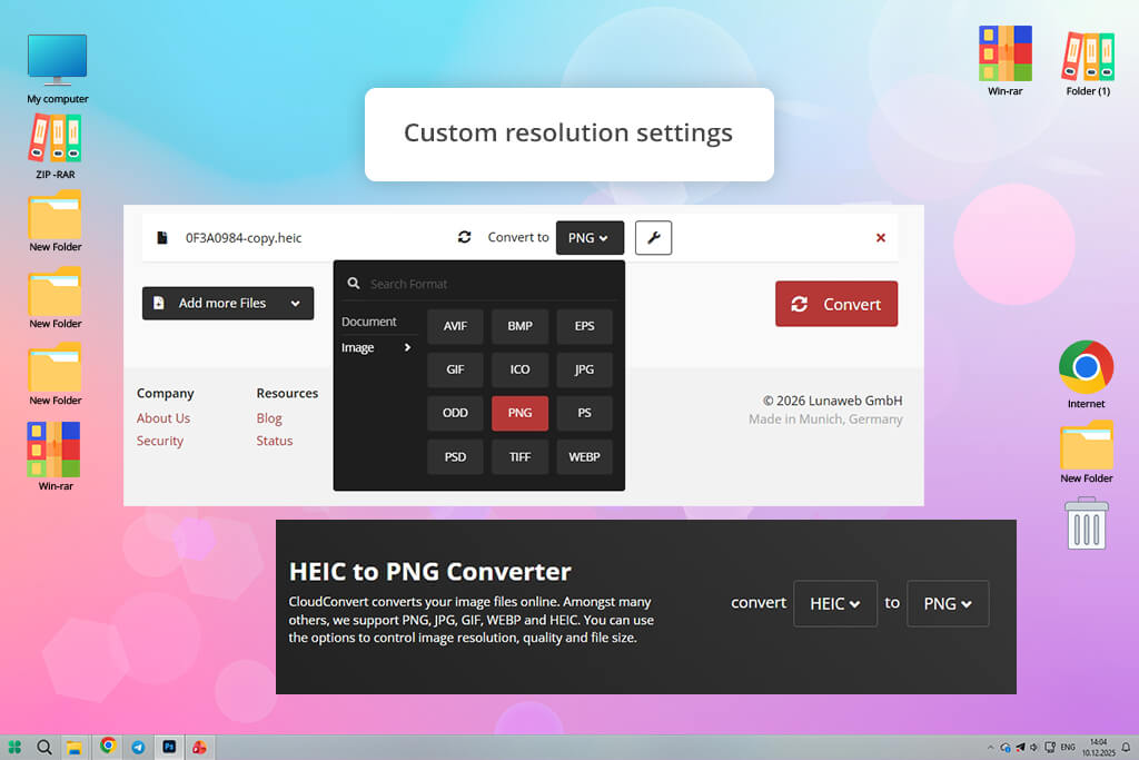 cloudconvert heic to png converter