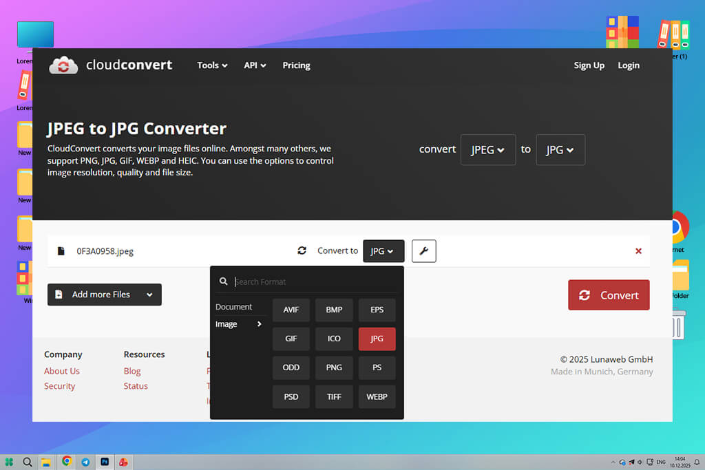 cloudconvert jpeg to jpg converter