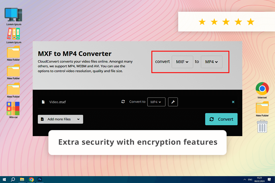 cloudconvert mxf to mp4 converter
