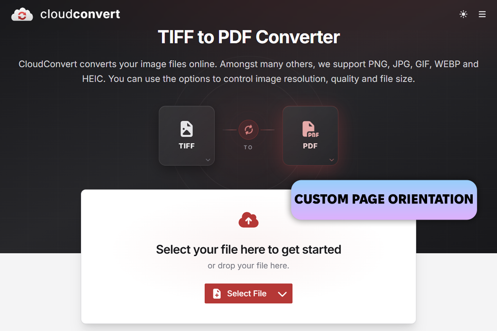 cloudconvert tiff to pdf converter