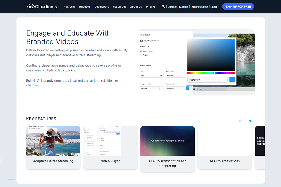 cloudinary video optimizer