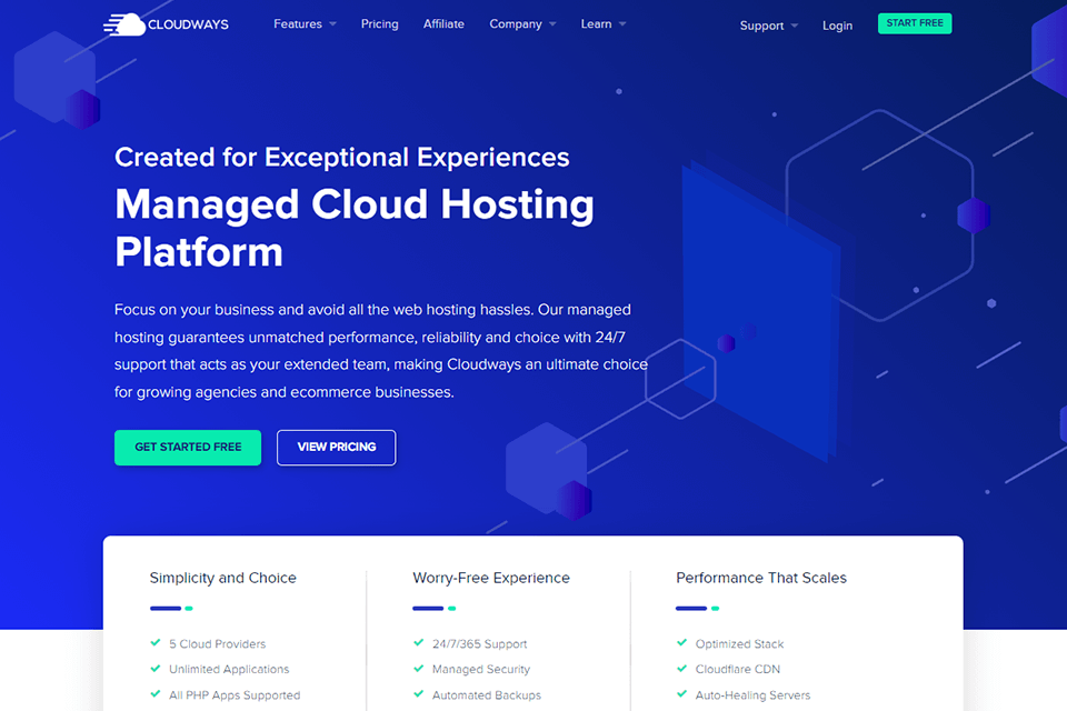 cloudways wordpress hosting service interface