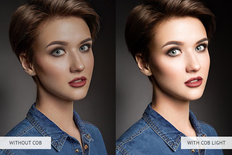 cob light before after